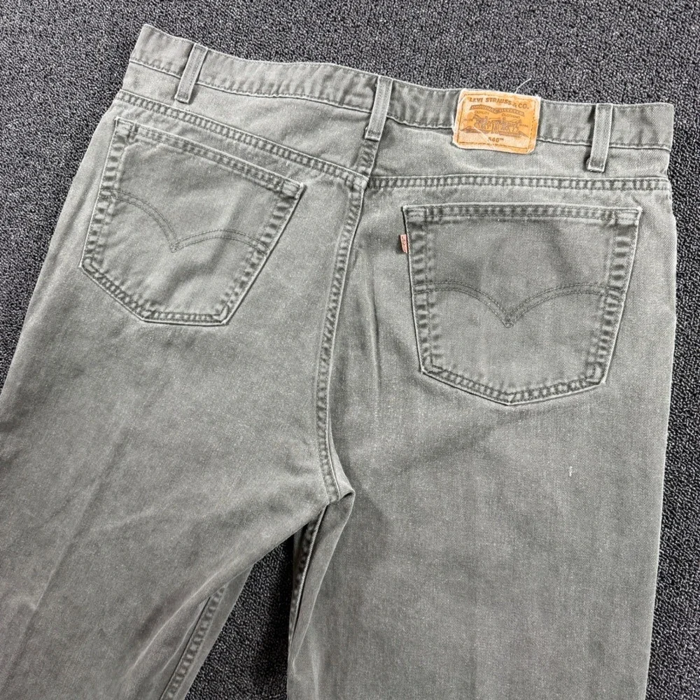 Vintage‎ Levi's 540 Relaxed Fit Jeans Men's 42x30 Olive USA Made 90s Orange Tab